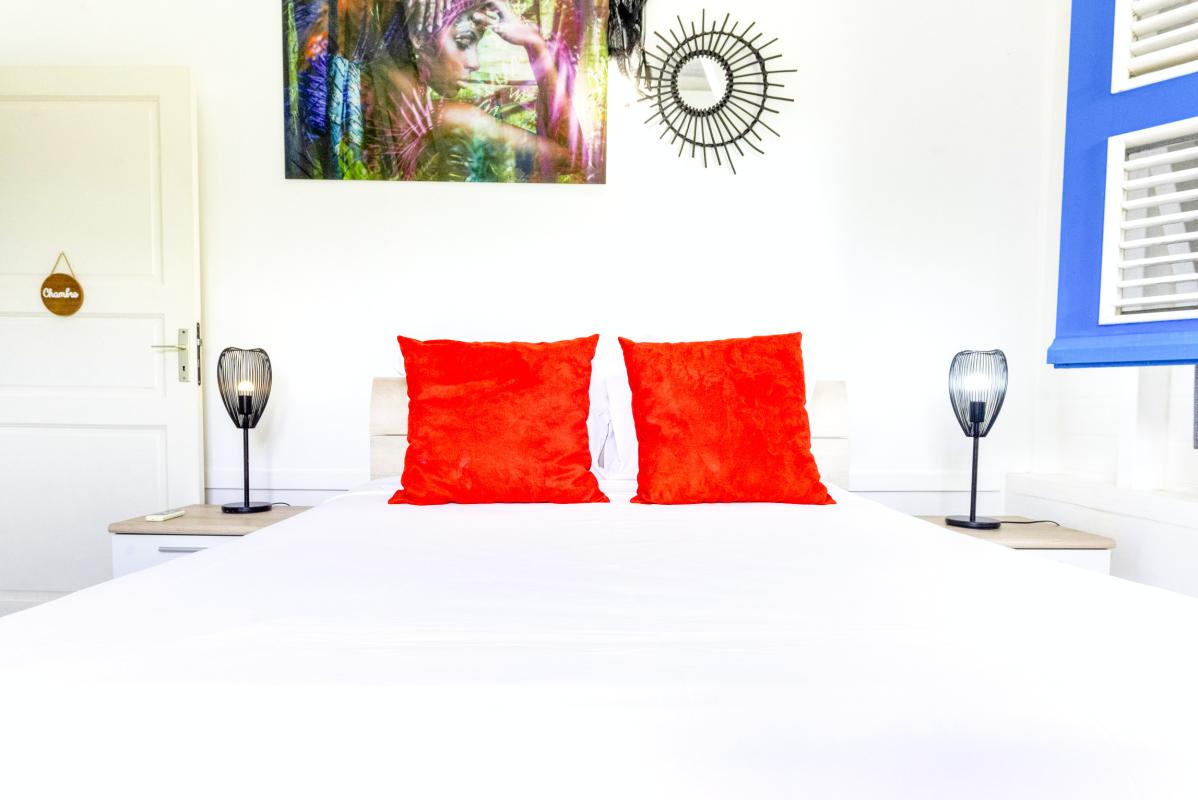 17.Location villa piscine Marie Galante Guadeloupe_Chambre